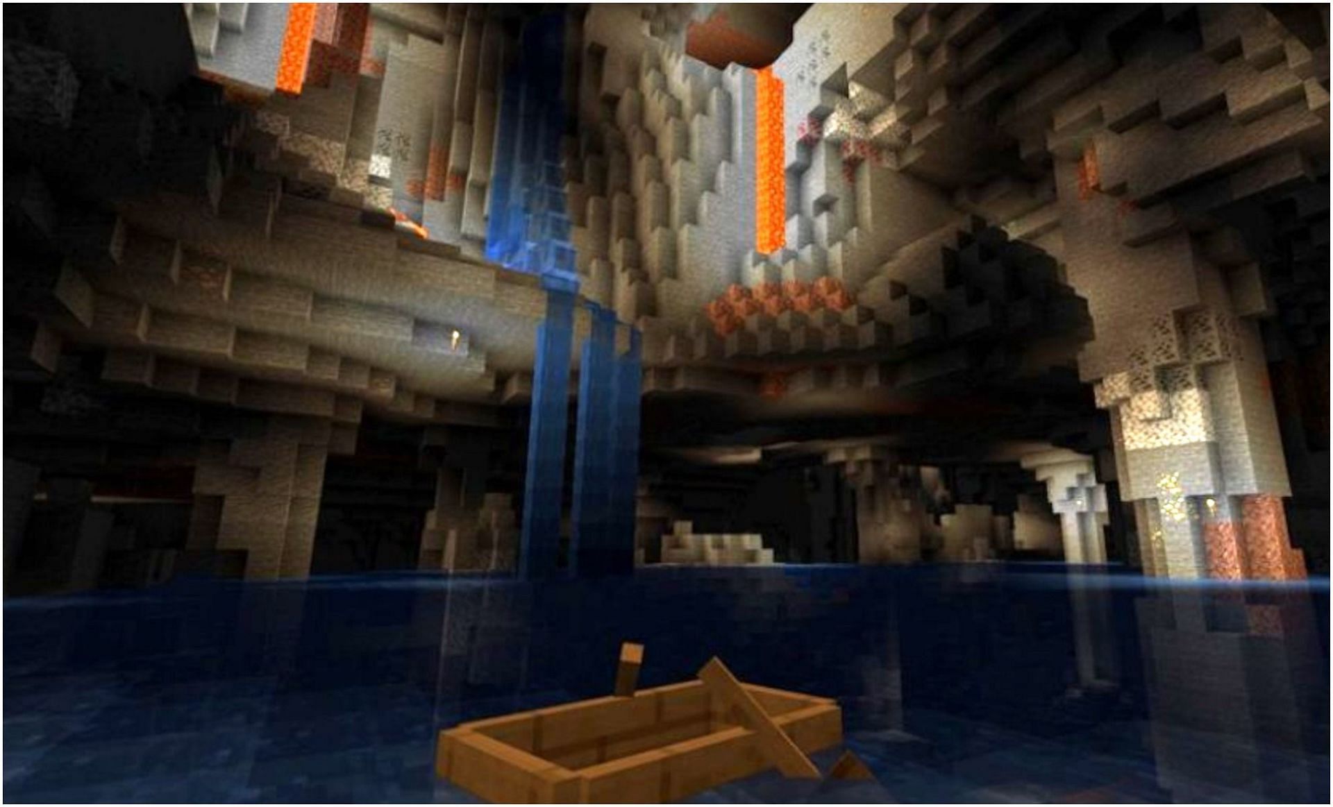 Noise caves are one of the newest additions to Minecraft (Image via Minecraft)