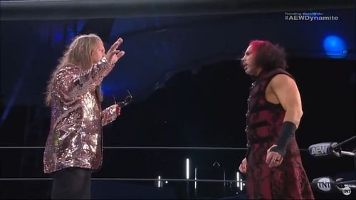 Chris Jericho and Matt Hardy face-to-face in an empty arena