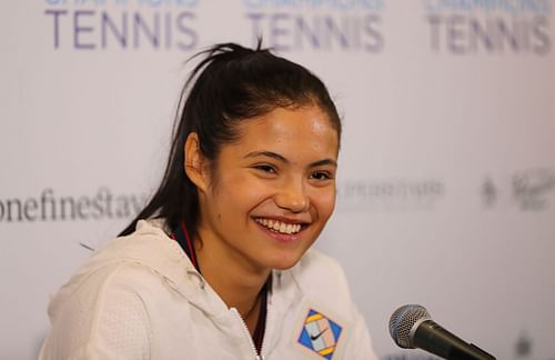 Emma Raducanu during the ATP Champions Tour at The Royal Albert Hall