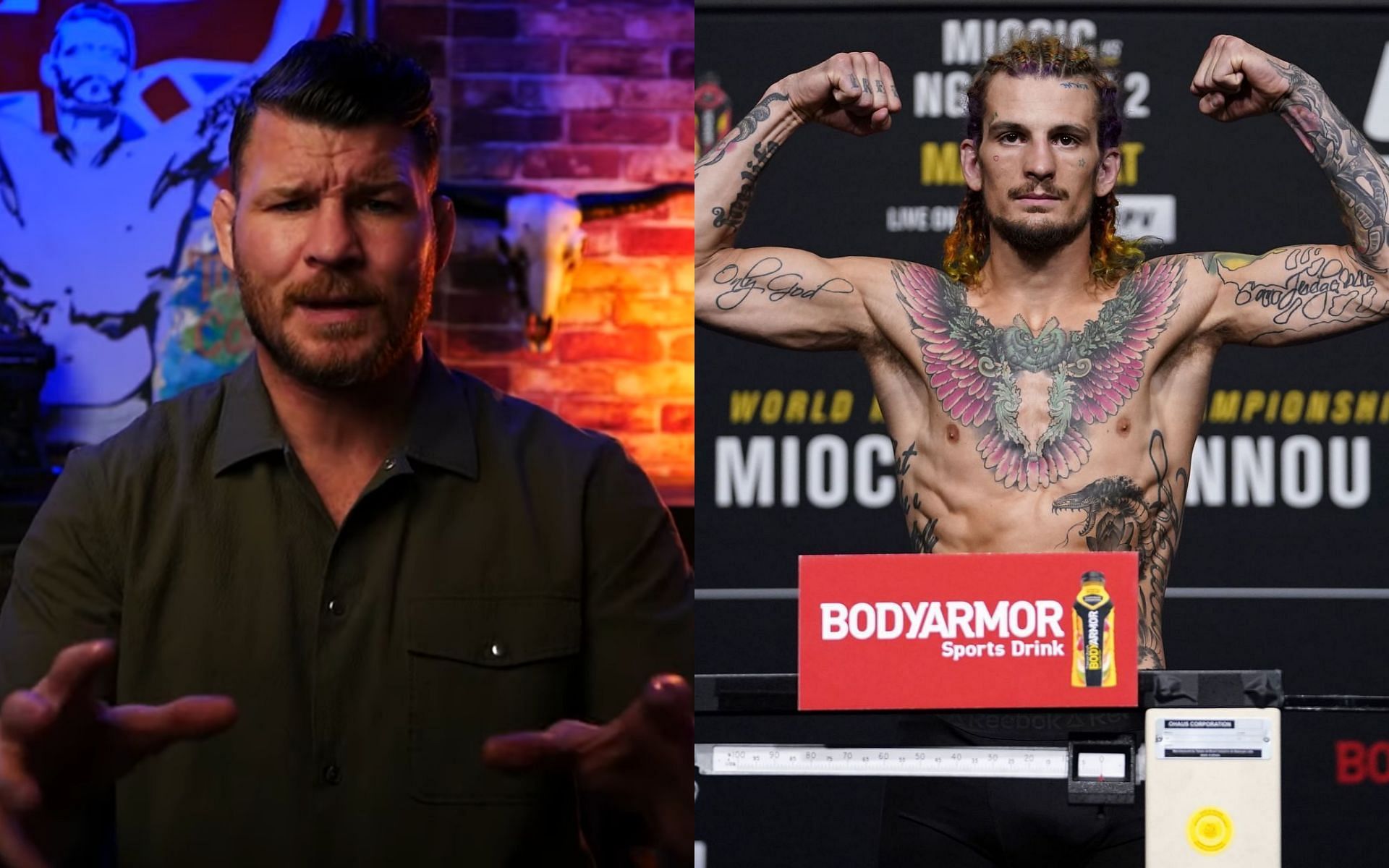 Michael Bisping (left) via youtube/michaelbisping; Sean O&#039;Malley (right)