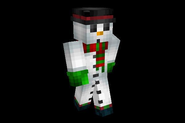Winter Snowman Minecraft skin (Image via NameMC)
