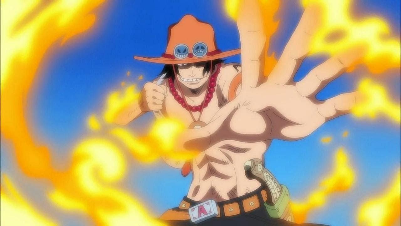 Ace seen using his Devil Fruit powers in the One Piece anime (Image via Toei Animation)