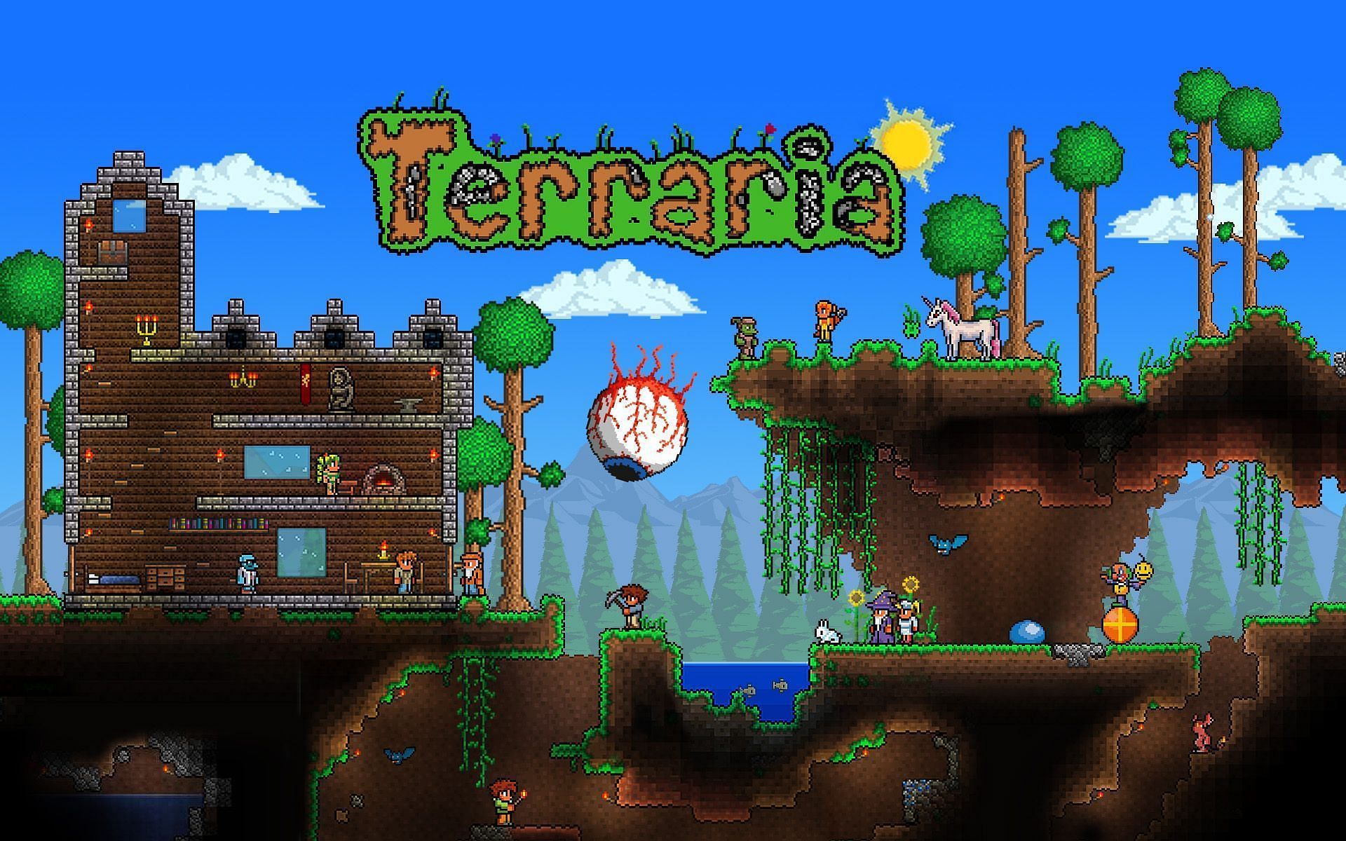 Terraria (Image via Wallpaper Access)