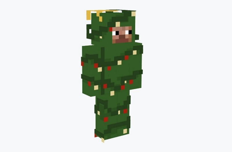 Christmas tree Minecraft skin (Image via NameMC)