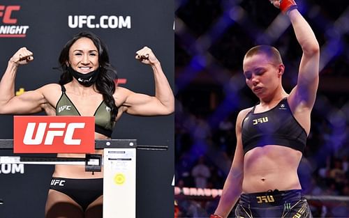 Carla Esparza (left); Rose Namajunas (right)