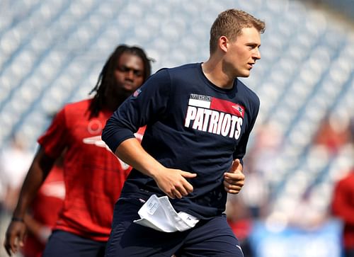 New England Patriots quarterback Mac Jones