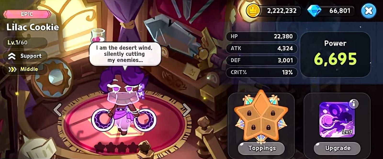 Lilac Cookie&#039;s skill Chakram Throw (Image via YouTube)