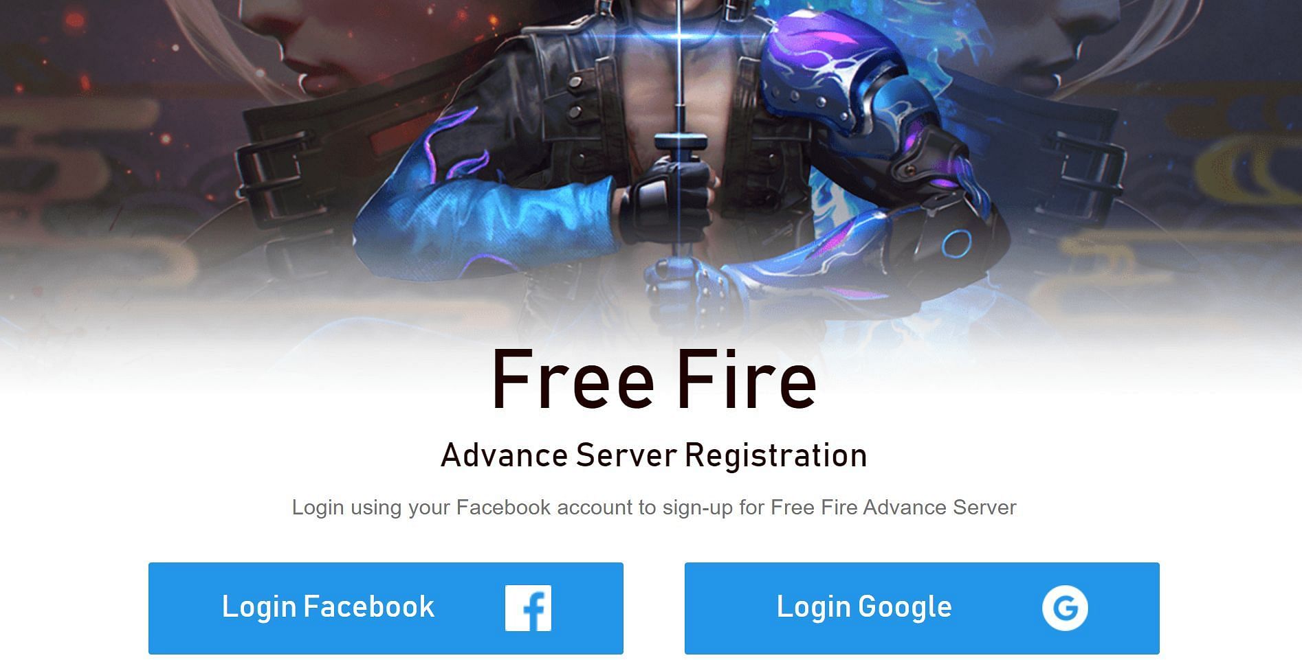 Two login options available to users (Image via Free Fire)