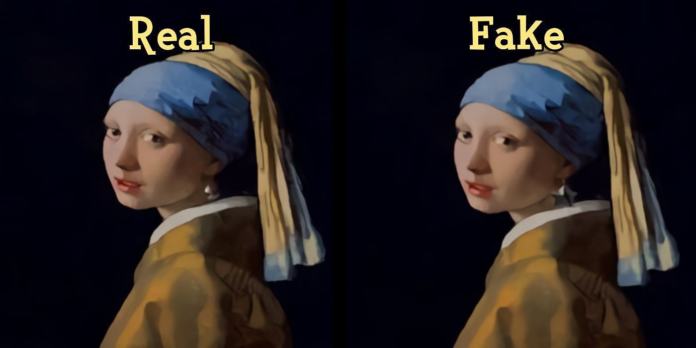 The real and fake Wistful Paintings have one key difference (Image via Nintendo)