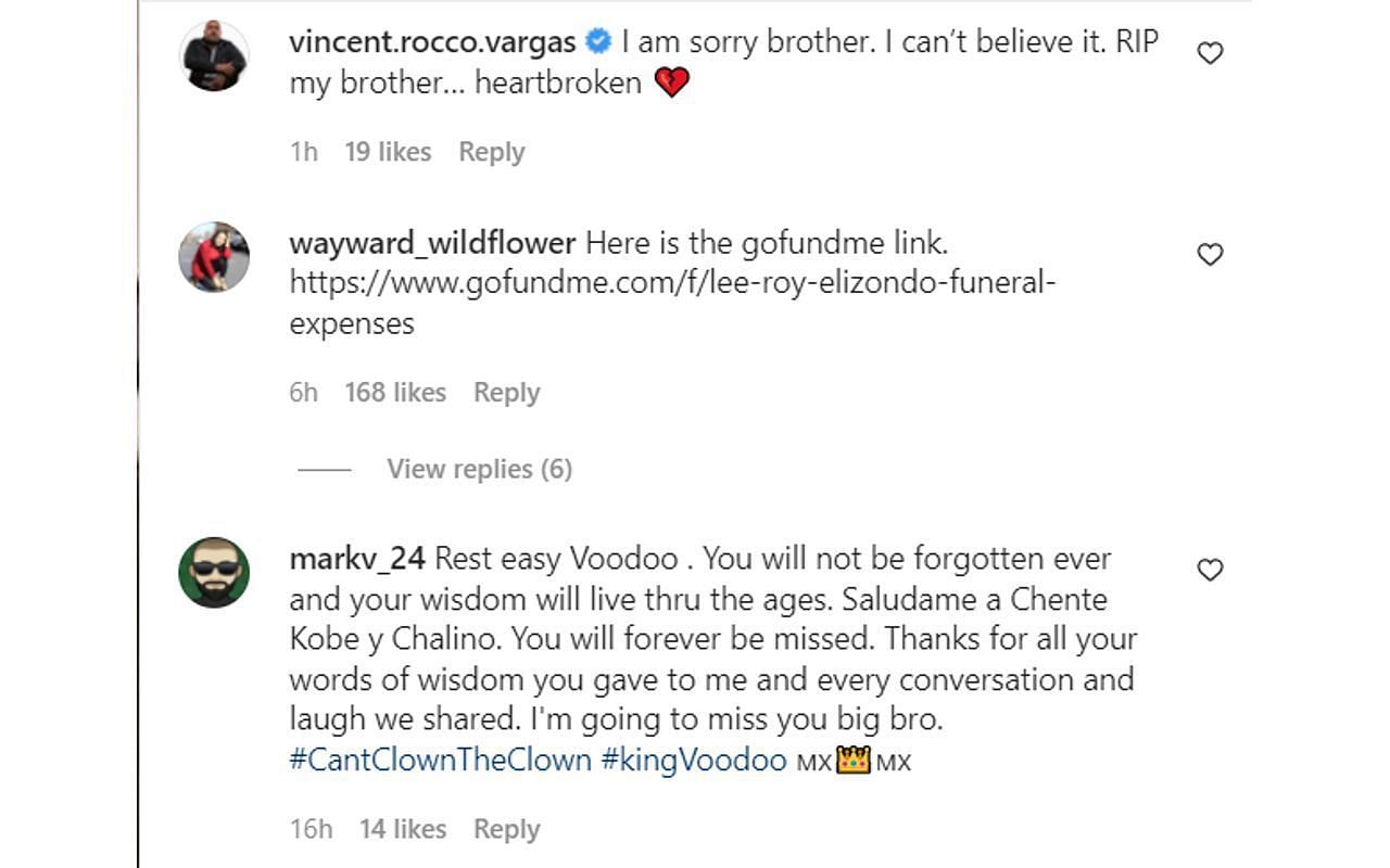 Fans expressing their grief (Image via voodoo_0692/Instagram)