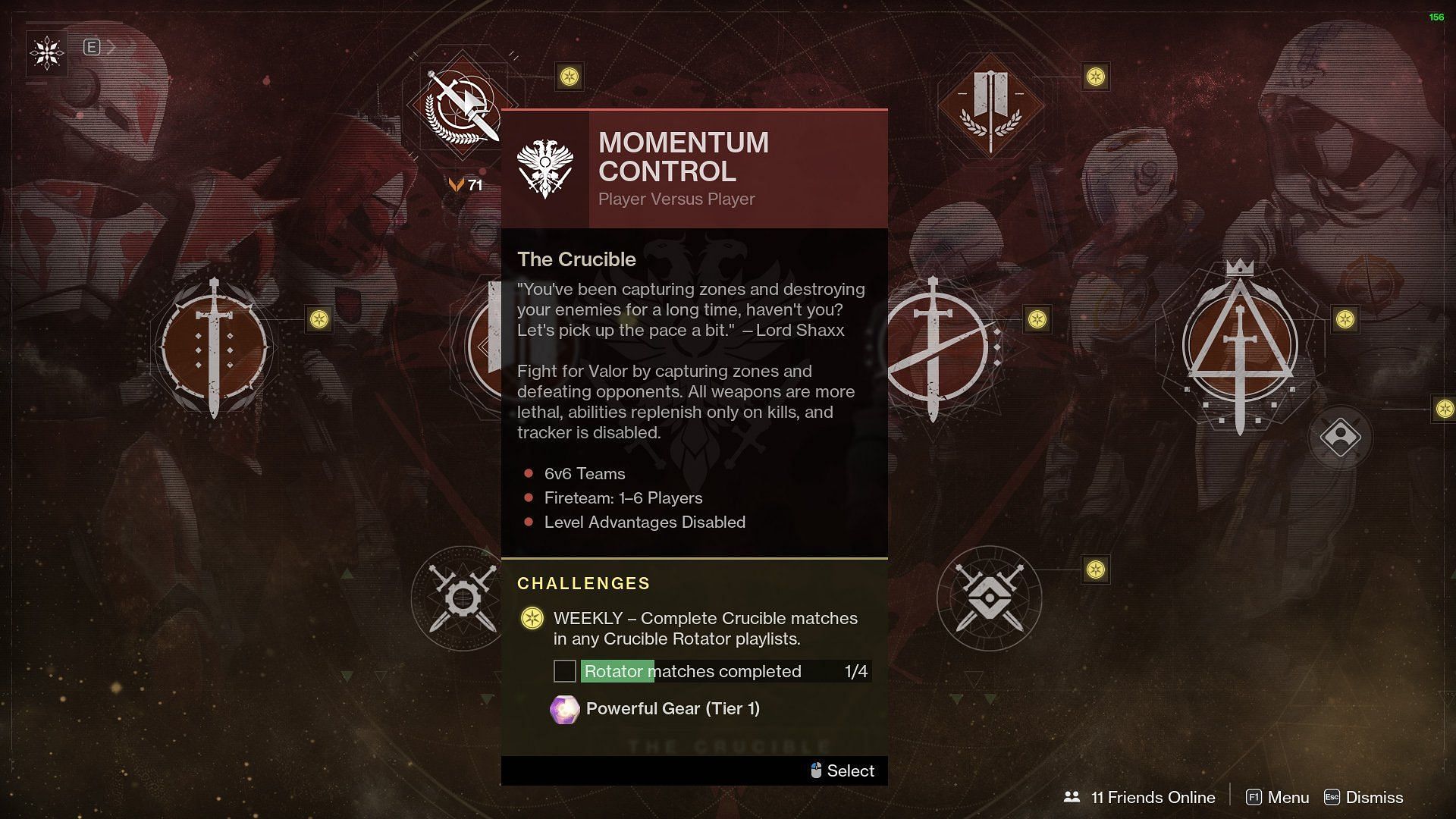 Destiny 2 Momentum Control (Image via Bungie)