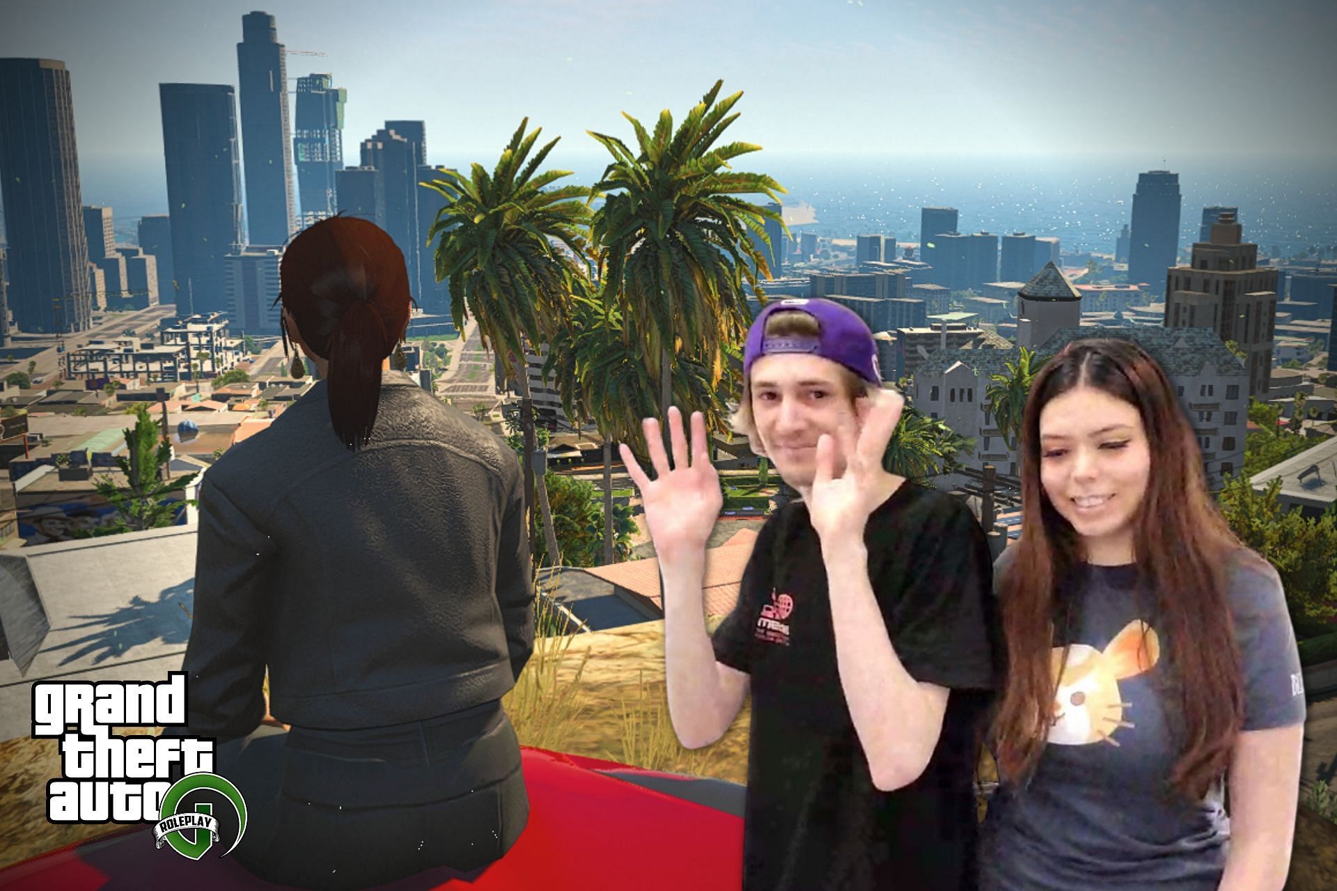 xQc and Adept had a wholesome surprise for smaller GTA RP streamers (Image via Sportskeeda)