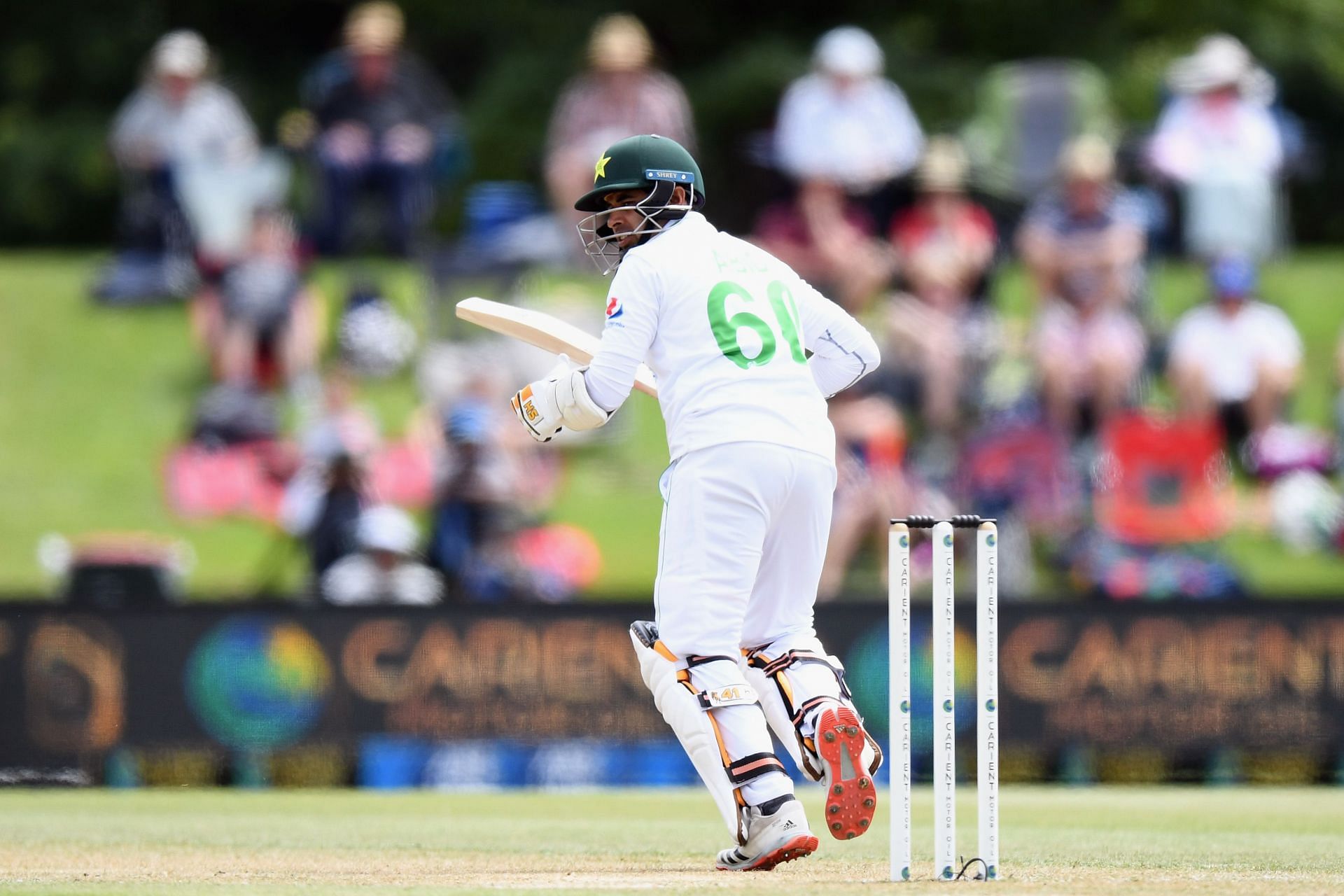Abid Ali batting in a Test match in New Zealand. Pic: Getty Images