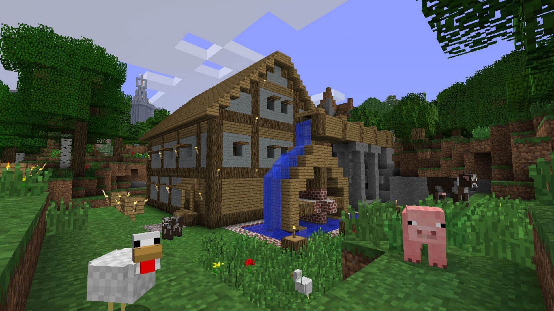 When it comes to homes in Minecraft, they can be as simple or as lavish as desired (Image via Mojang)