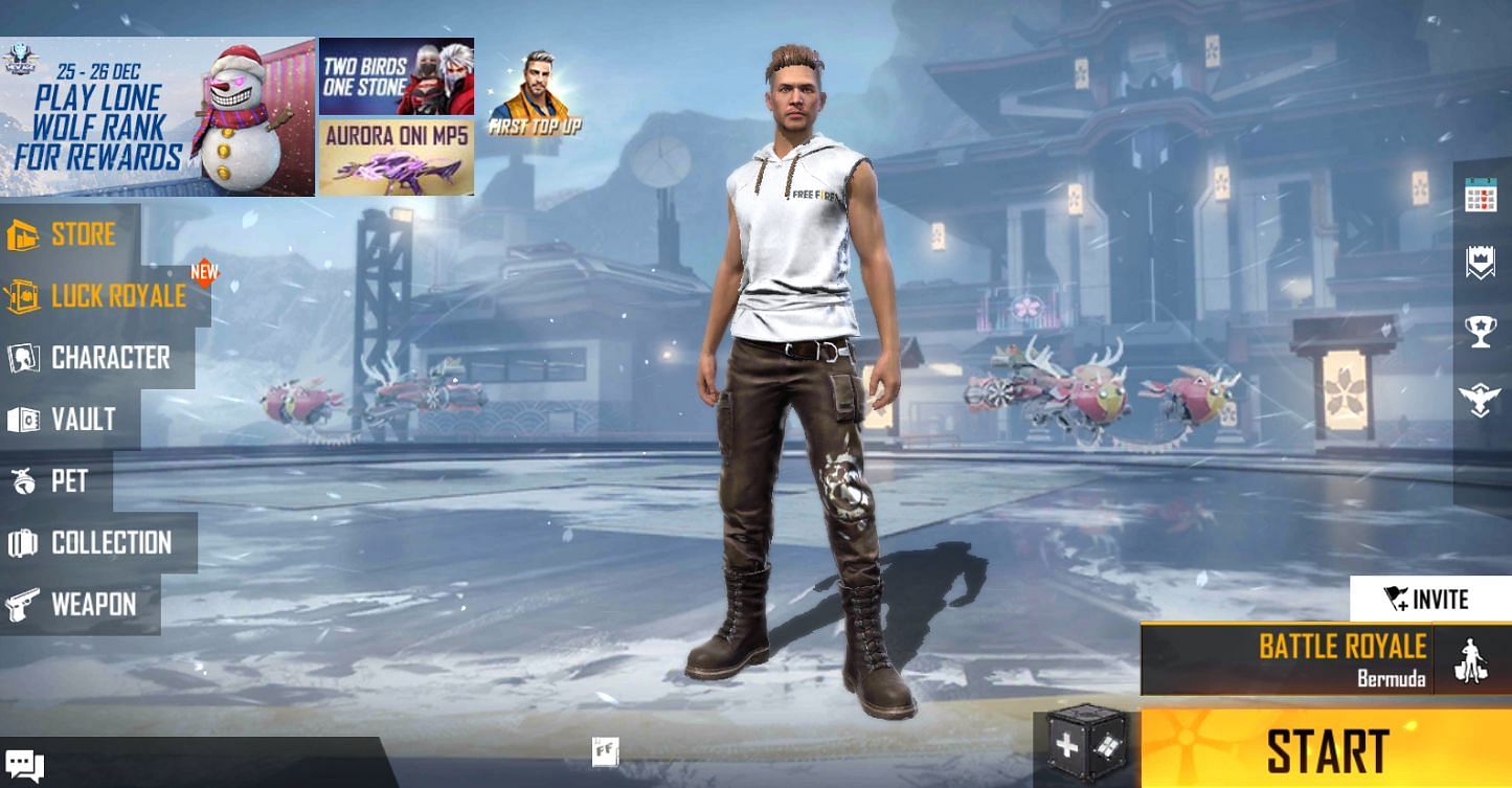 Pet option is located on the left side (Image via Free Fire)