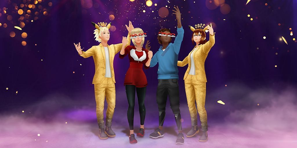 New avatar cosmetic sets will be added to the New Year celebration event (Image via Niantic)