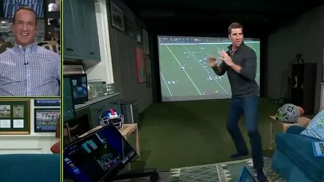 5 craziest moments from Eli and Peyton Manning's ManningCast broadcast so far