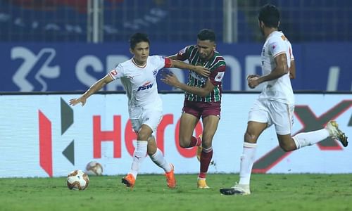 Action from a previous ISL match between ATK Mohun Bagan and Bengaluru FC (Image courtesy: ISL)