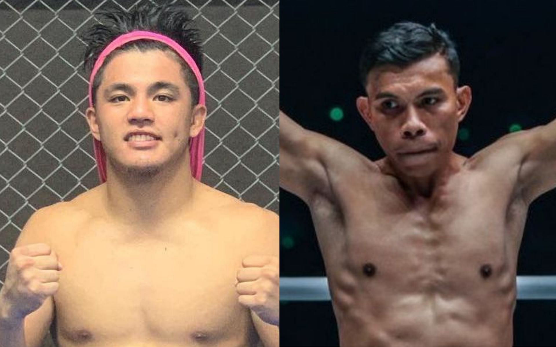 Paul Lumihi (right) aims to give Jhanlo Sangiao (left) his first loss in ONE Championship