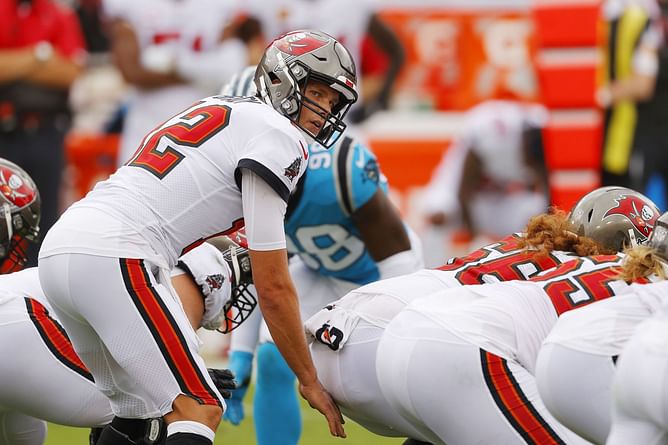 What is Tom Brady's record against Carolina Panthers?