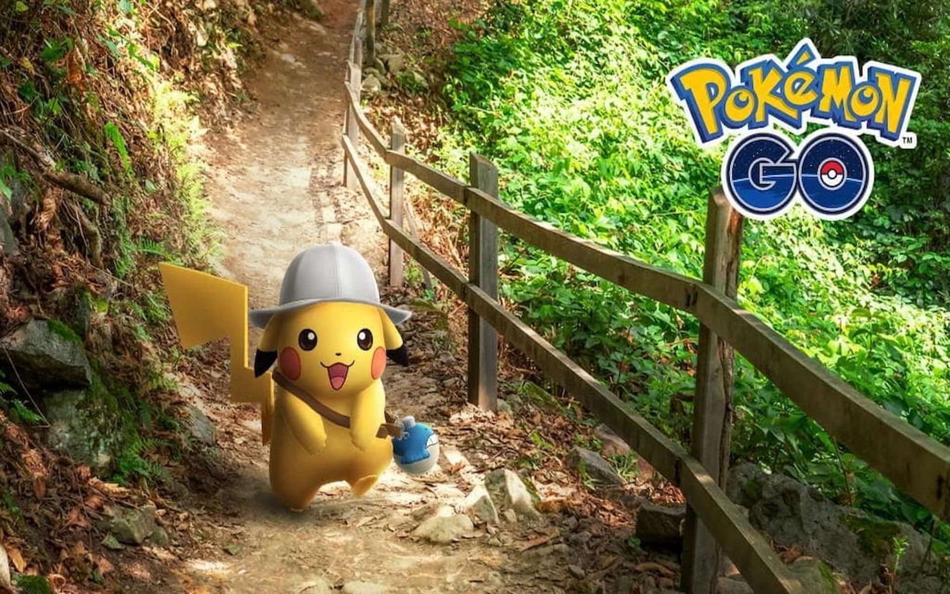 Pikachu has worn many hats, including this explorer hat (Image via Niantic)