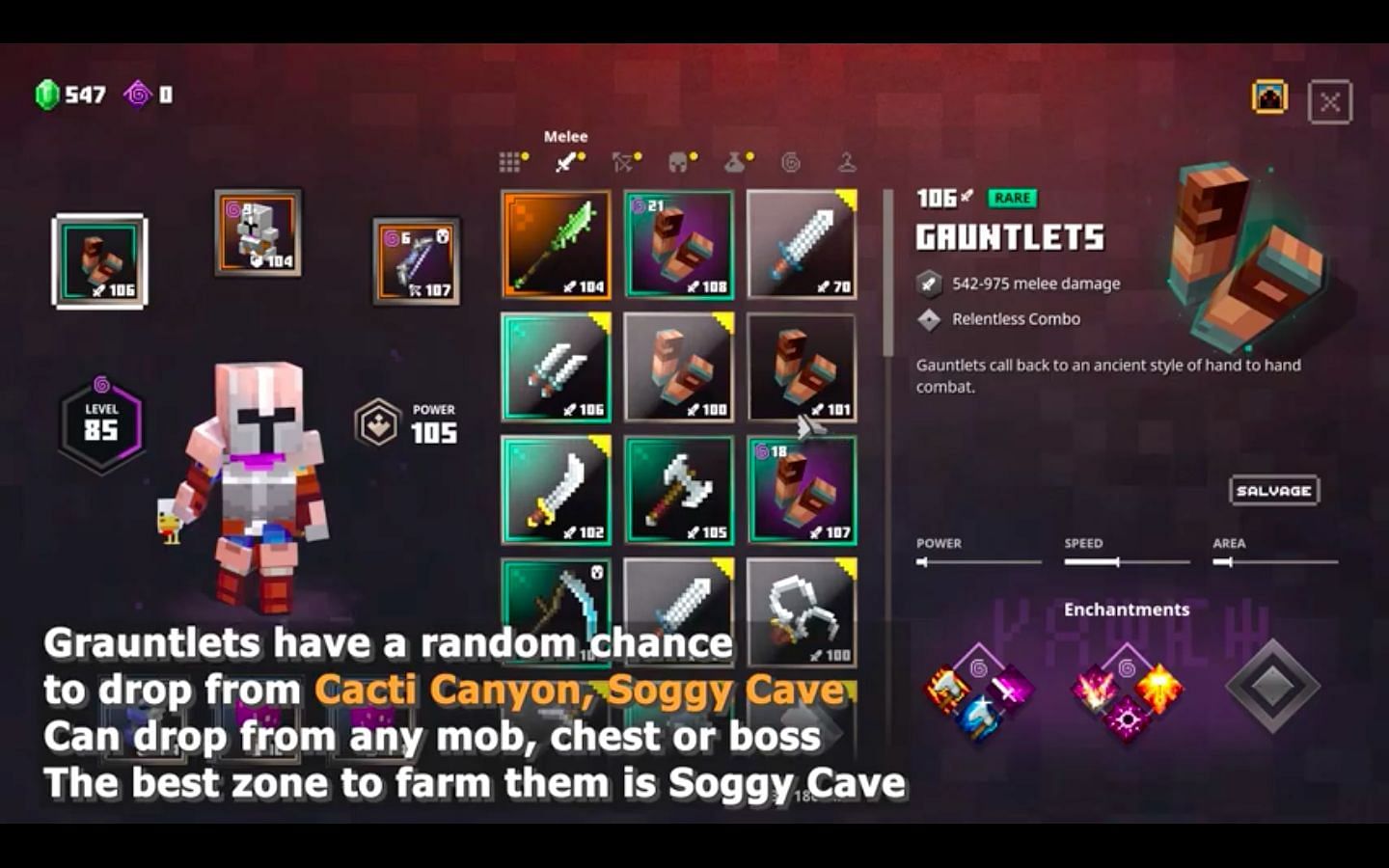 Gauntlets are one of the best weapons in the game (Image via ZaFrostPet on YouTube)