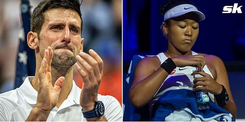 Novak Djokovic and Naomi Osaka.