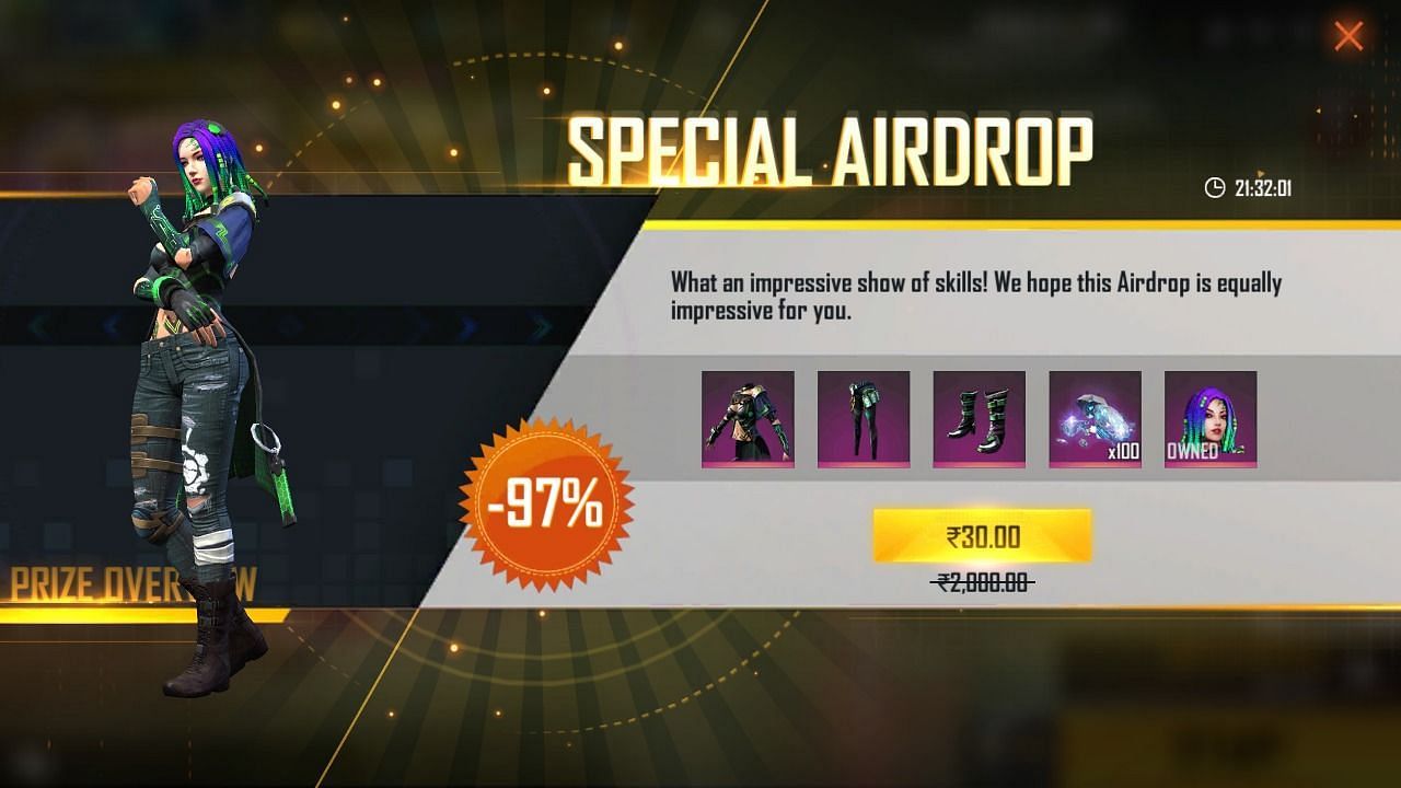 One of the Special Airdrops (Image via Free Fire)