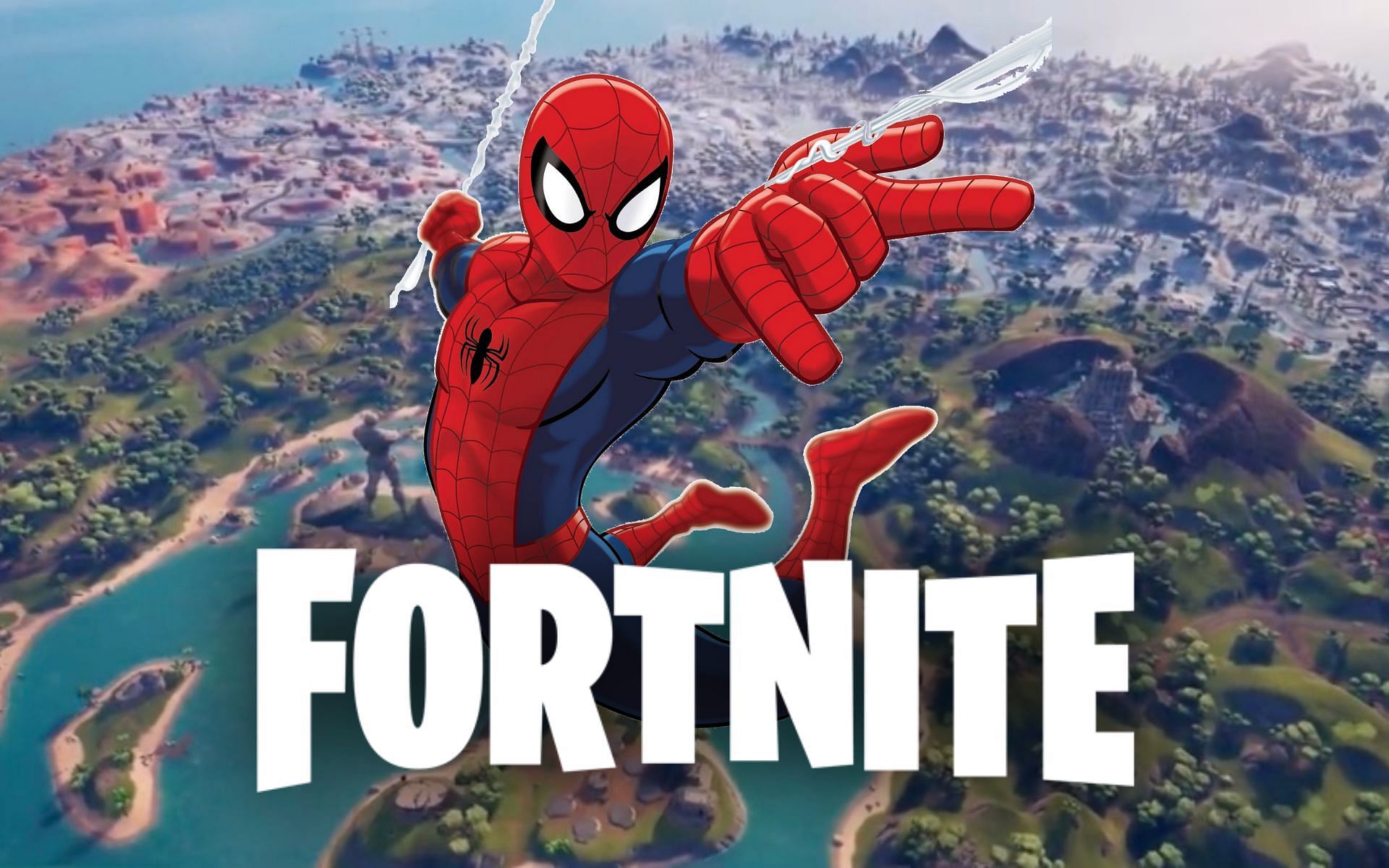 Spider-Man in Fortnite Chaoter 3 has mythic web shooters (Image via Sportskeeda)