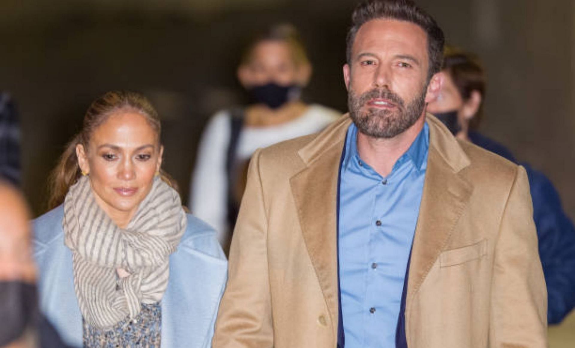 Jennifer Lopez, along with Ben Affleck, heads for the JimmyKimmel Show (Image via Getty Images)