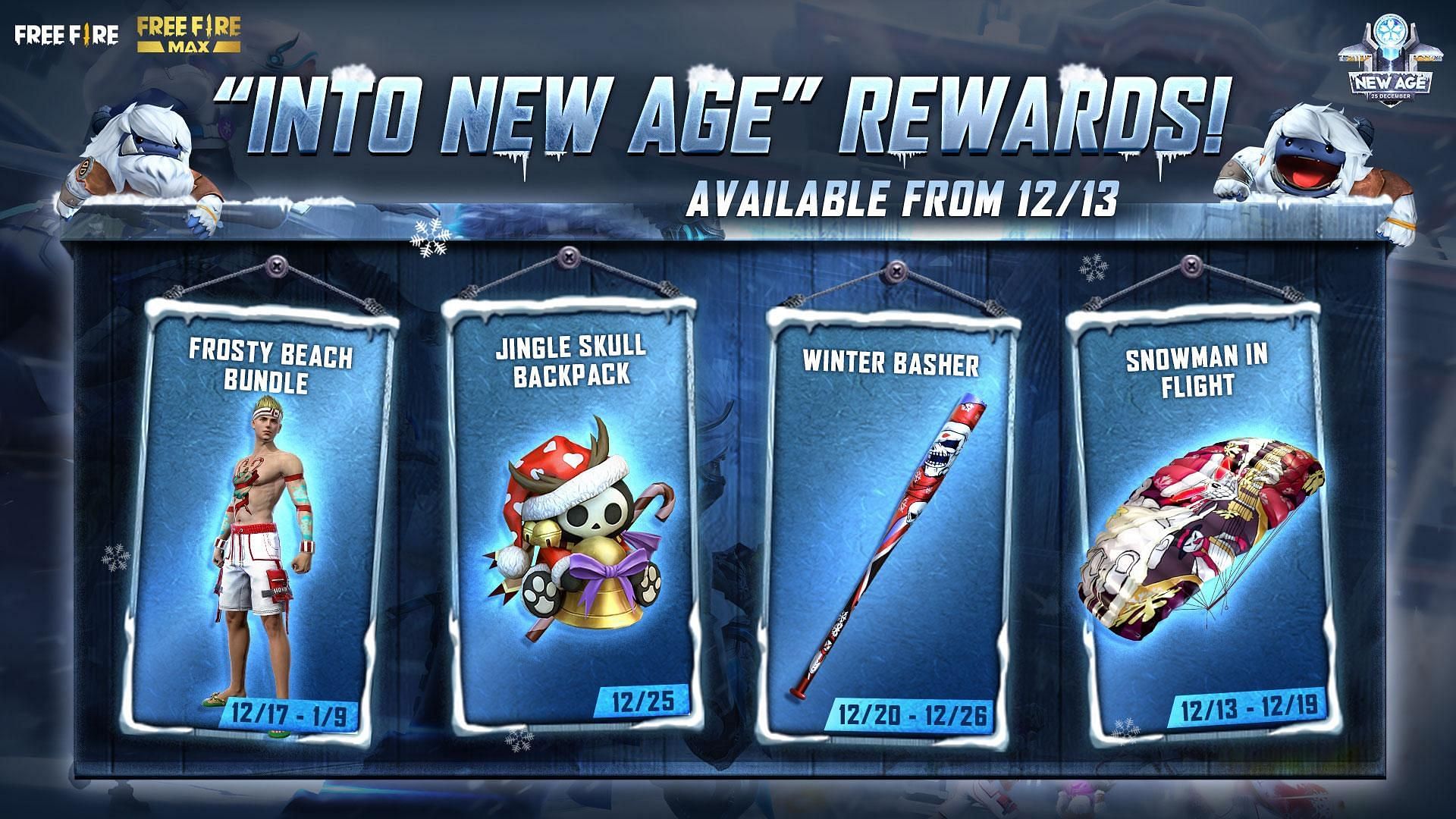 Free Fire New Age Campaign new rewards