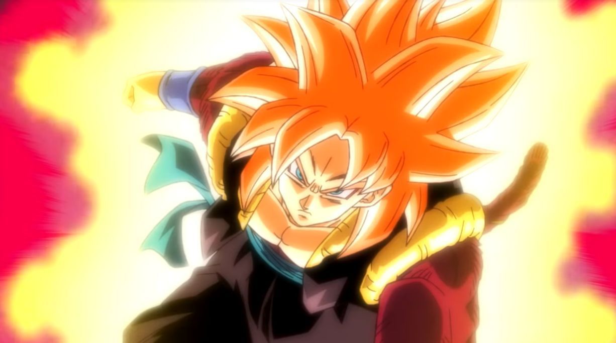 Xeno Gogeta in his Super Saiyan 4 form. (Image via Shueisha)