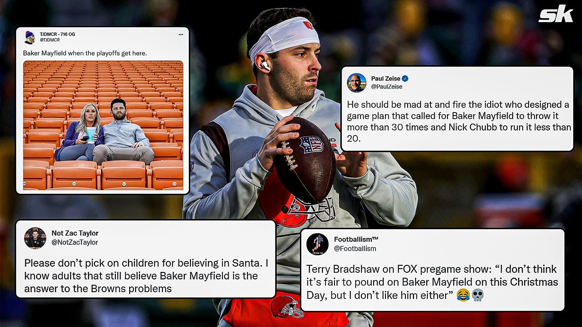 Fans react to Baker Mayfield&#039;s poor play against the Packers