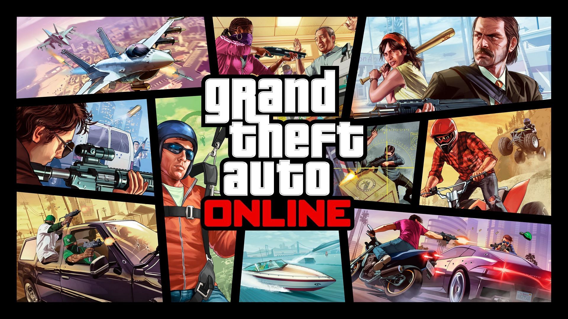 The first official artwork for GTA Online (Image via Rockstar Games)