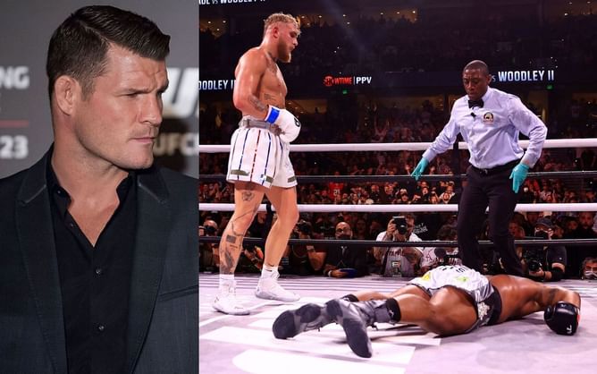 "I've never slept anyone like that" - Michael Bisping on Jake Paul's shocking KO of Tyron Woodley