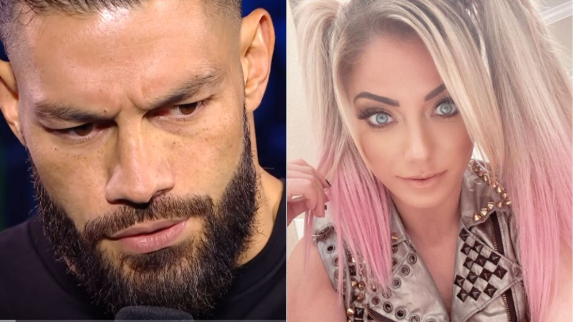 WWE Superstars Roman Reigns and Alexa Bliss