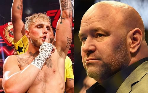 Jake Paul (left) and Dana White (right) [Image Courtesy: @jakepaul on Instagram]