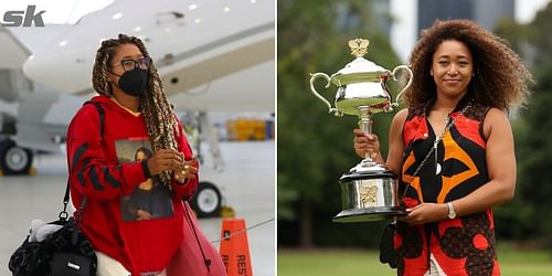 Naomi Osaka arrives in Australia