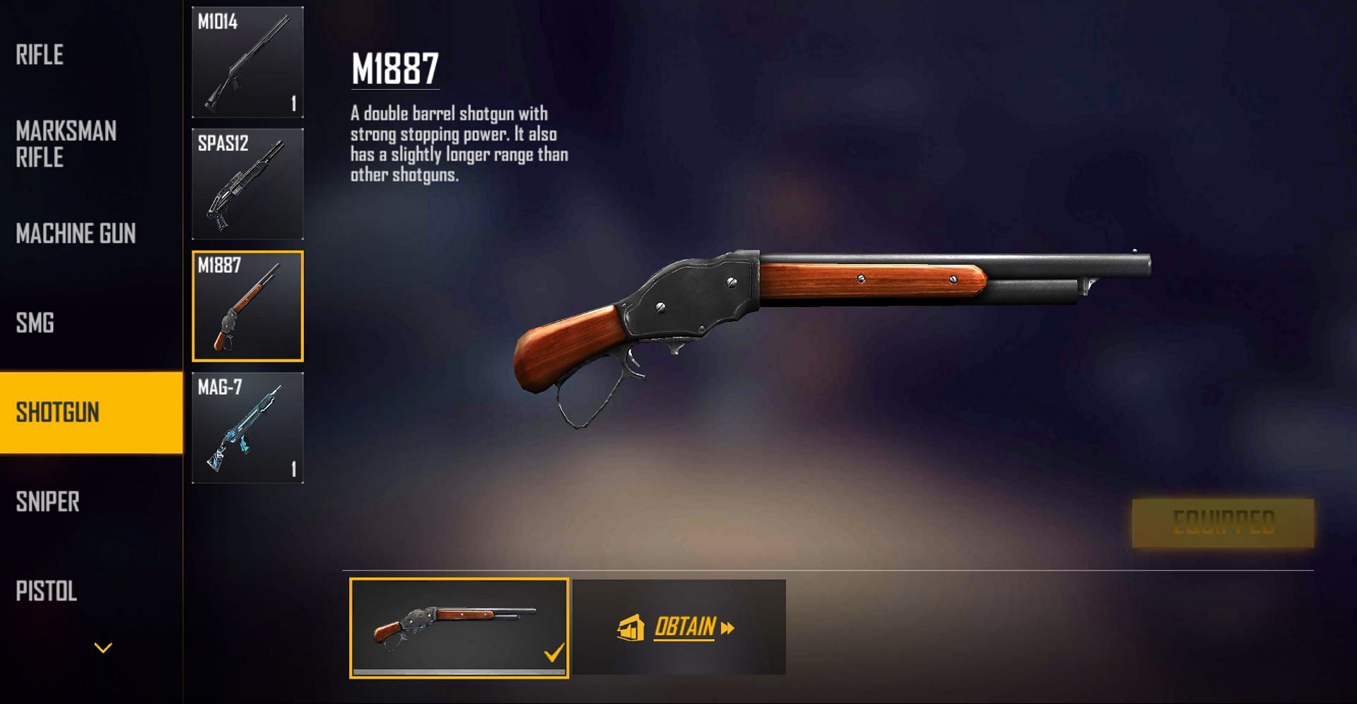 M1887 (Image via Free Fire)