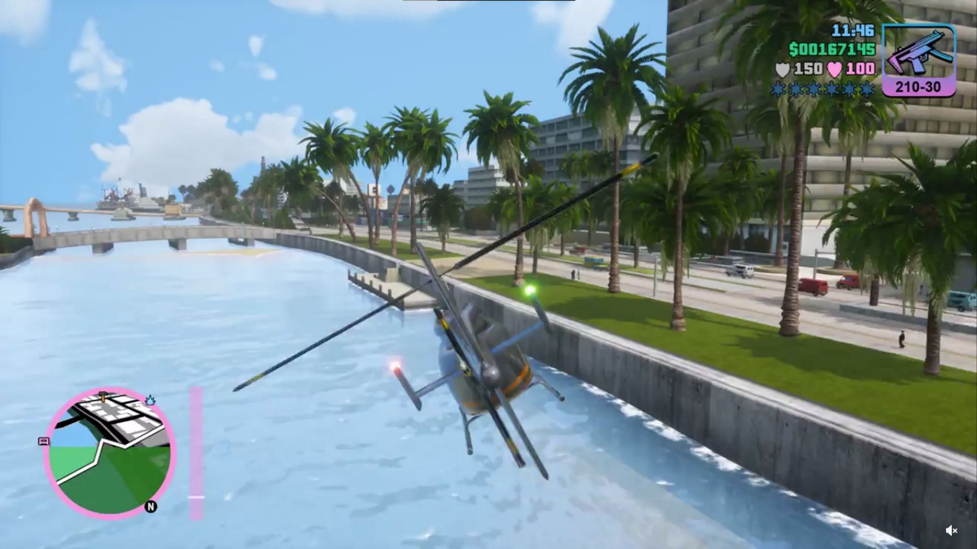 &ldquo;Never make another game&rdquo;: GTA Vice City Definitive Edition Redditor experiences a hilarious glitch while landing a helicopter (Image via u/Mobius1014/Reddit )