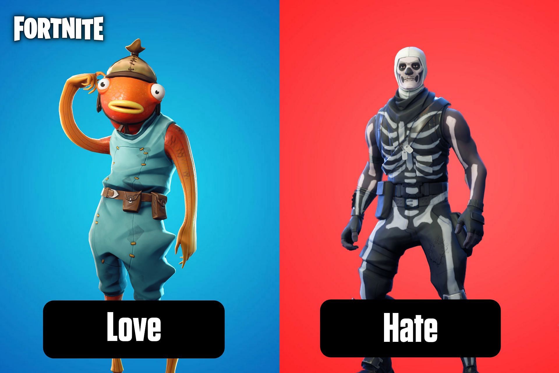 Most loved and hated Fortnite skins (Image via Sportskeeda)