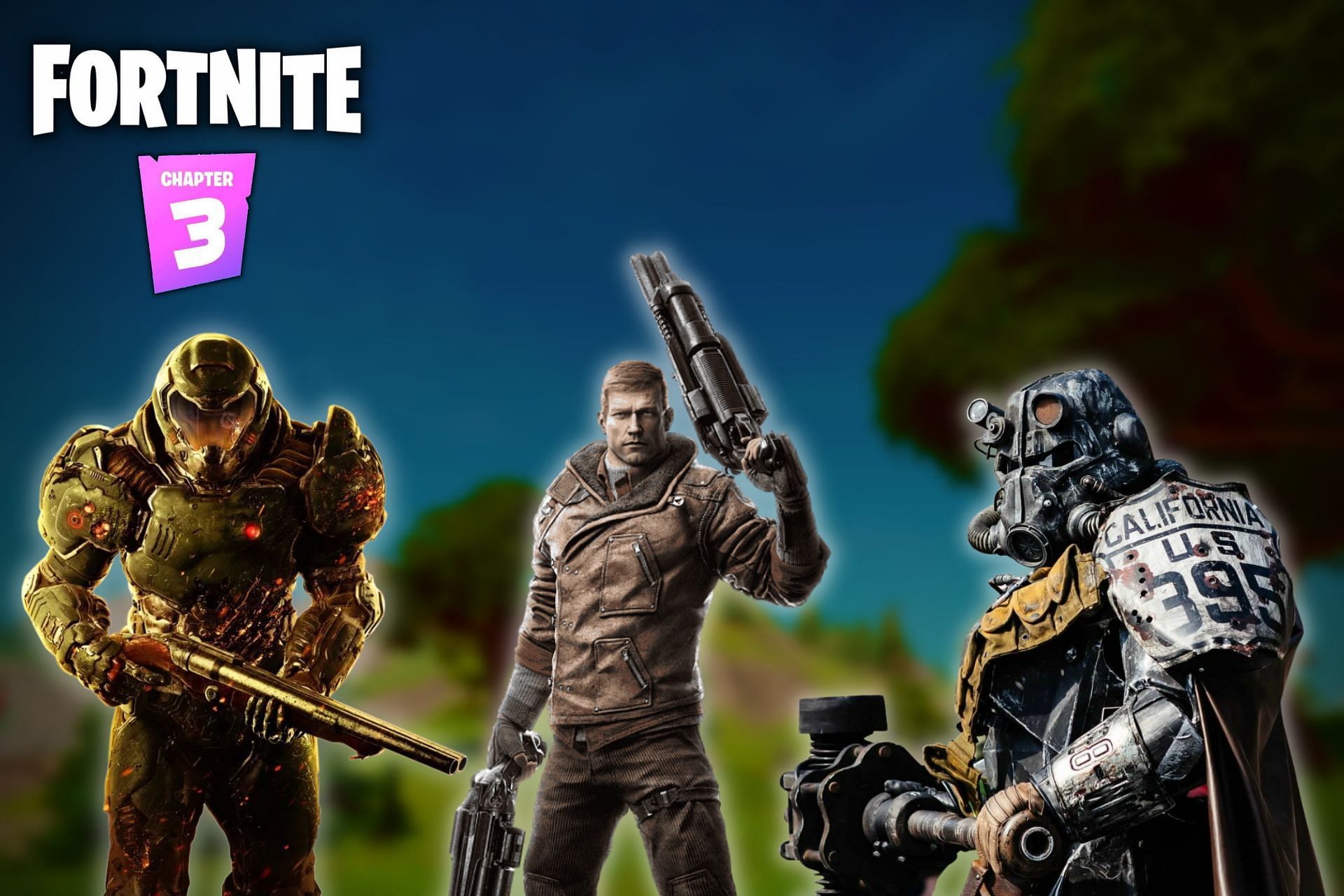 Doomguy and his entourage may be appearing in Fortnite soon (Image via Sportskeeda)