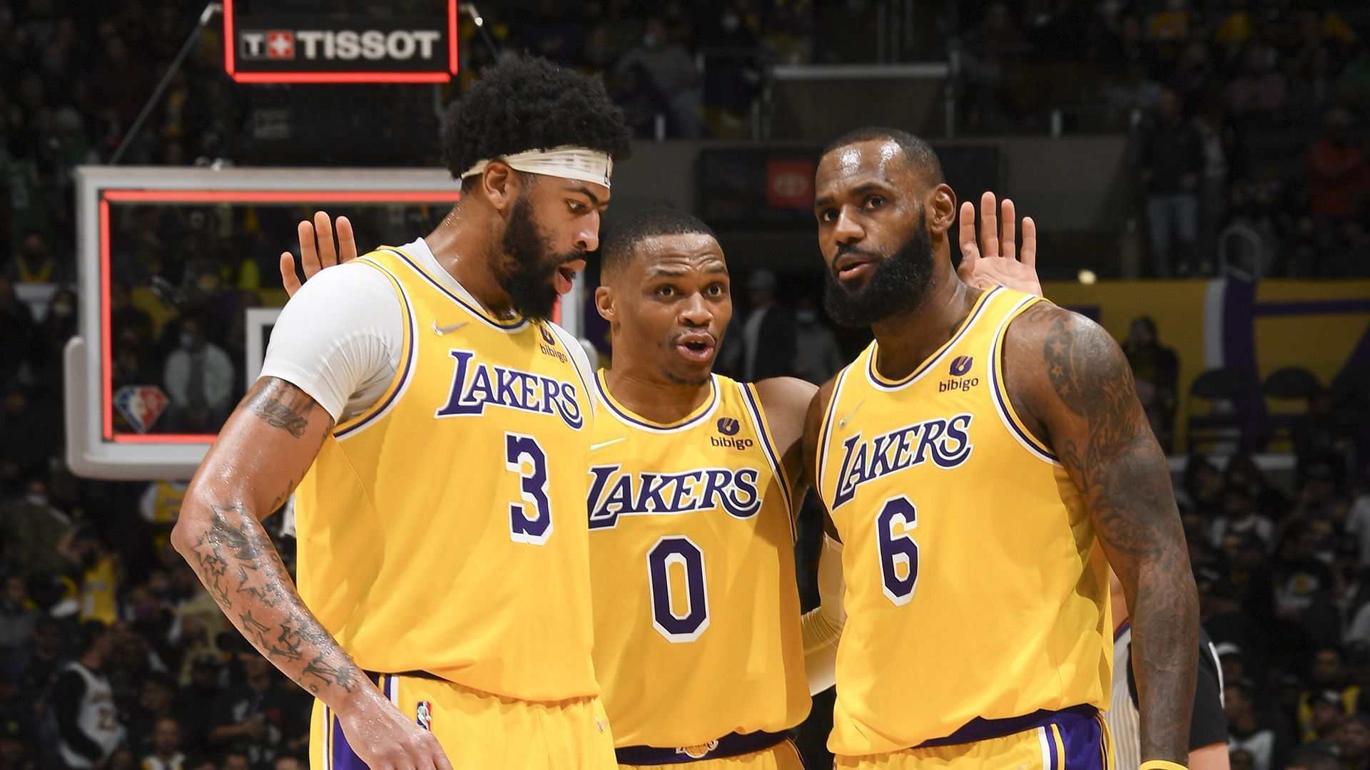 The LA Lakers&#039; Big 3 had their best game of the season against the Boston Celtics in their last game. [Photo: NBA.com]