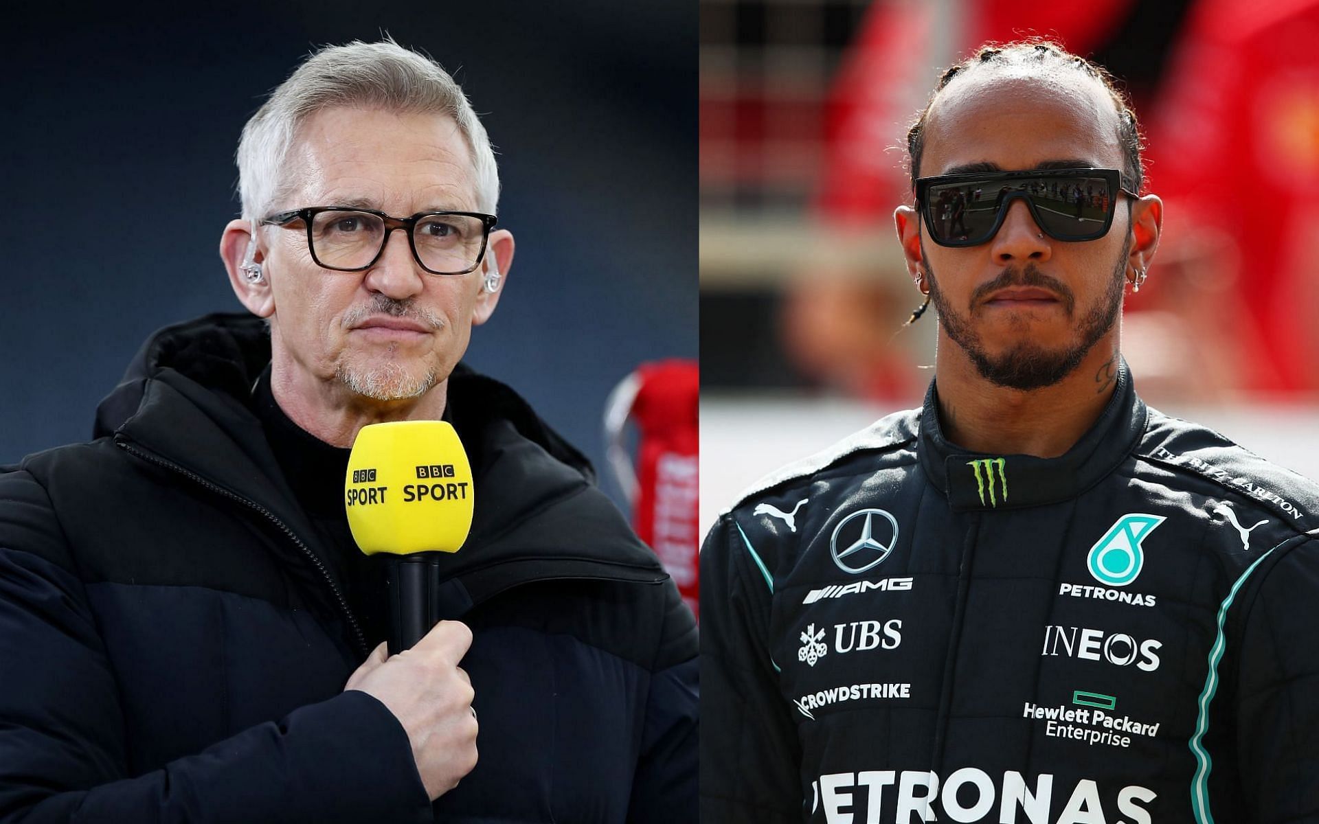 Gary Lineker (left) feels Lewis Hamilton (right) deserves all the accolades because he&rsquo;s one of the greatest sportsmen Britain has ever produced.