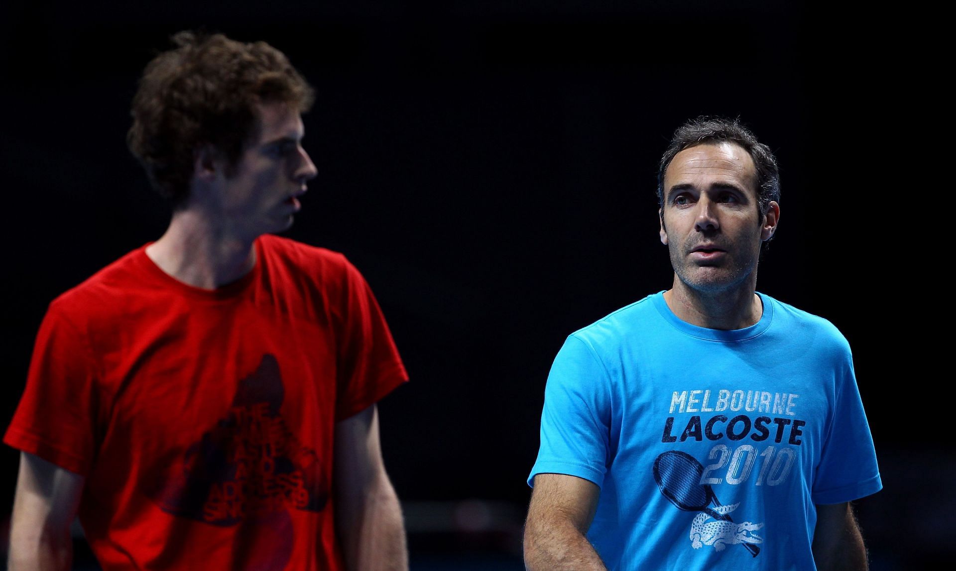 Andy Murray with his coach Alex Corretja