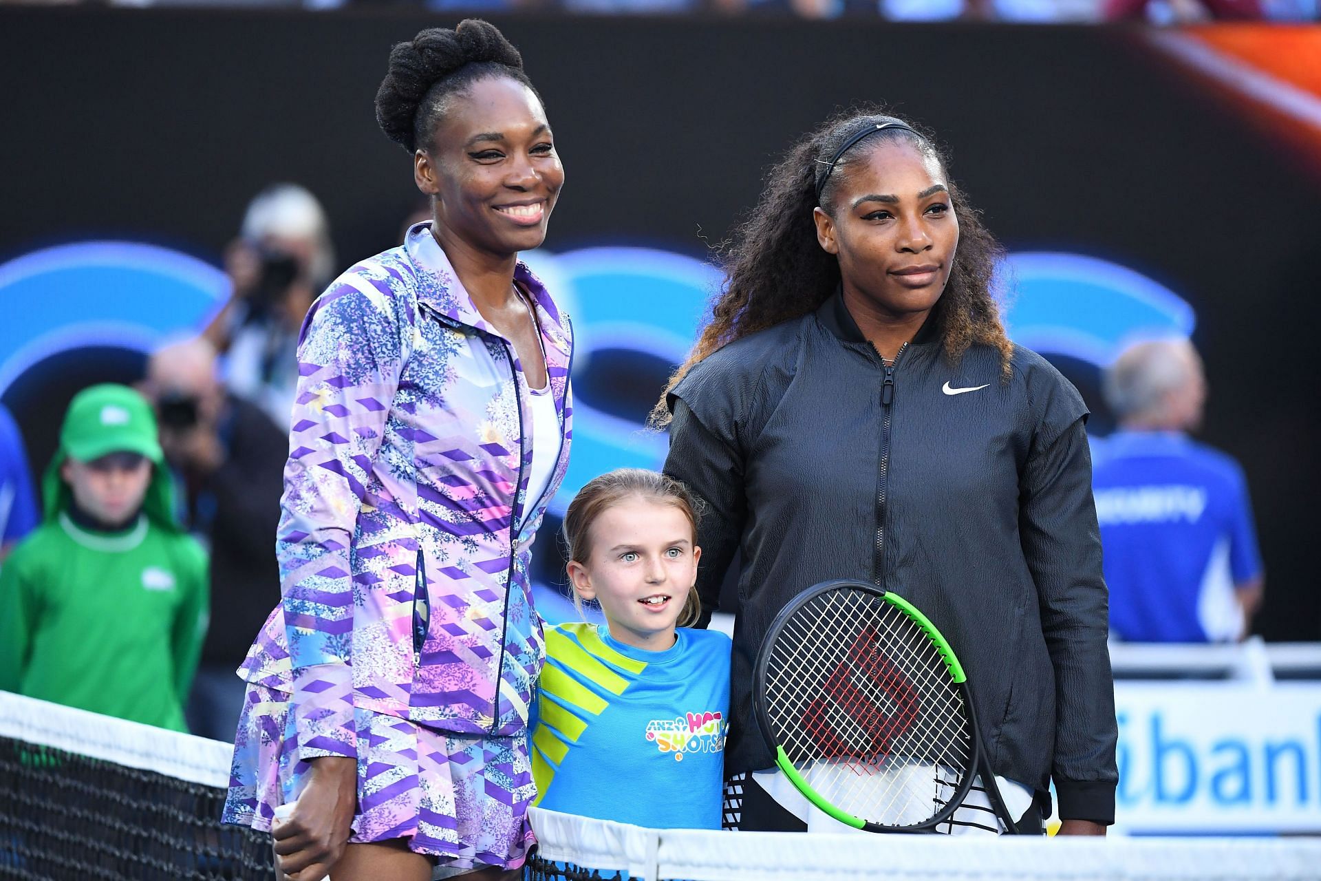 Venus and Serena Williams at the 2017 Australian Open