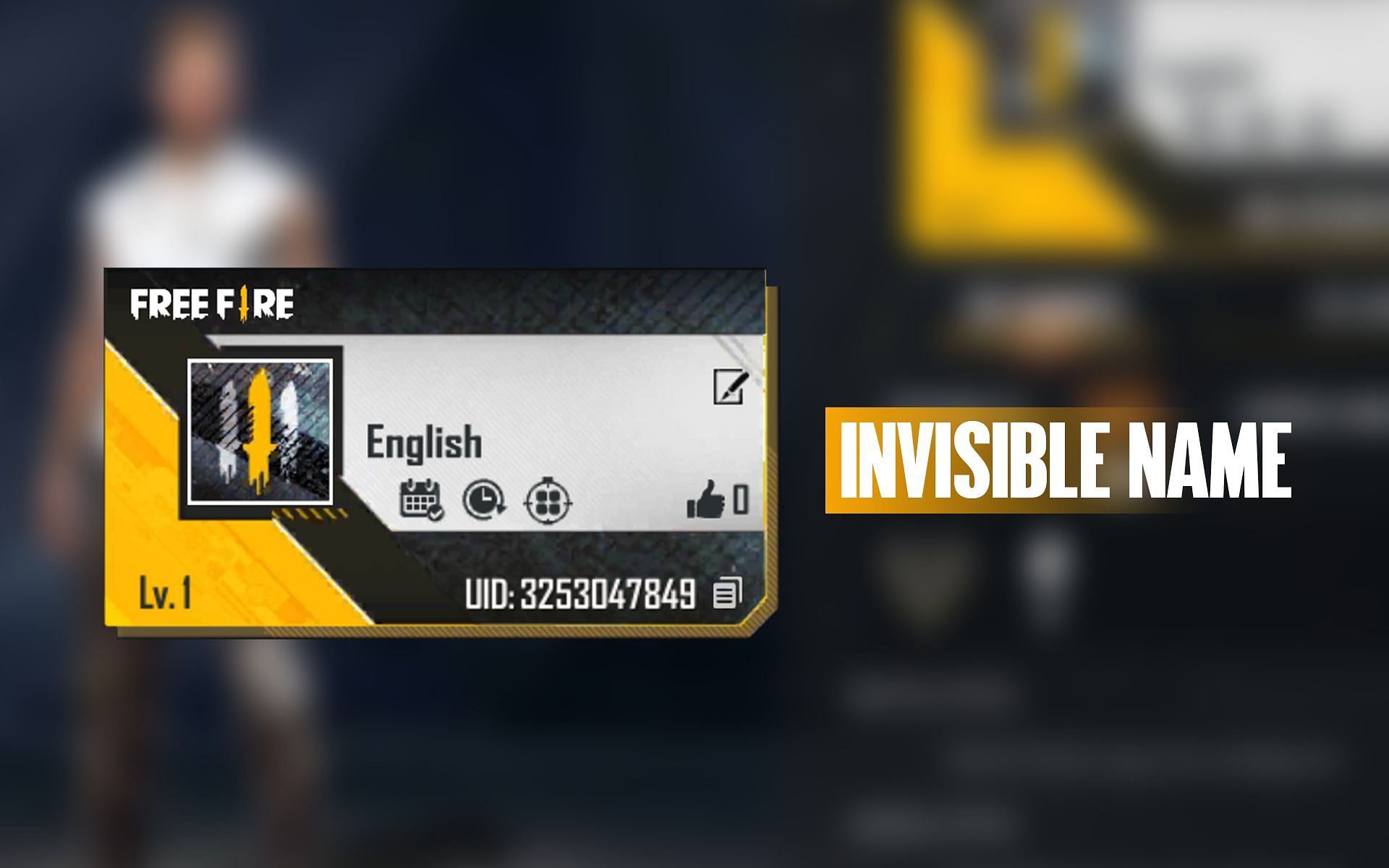 Invisible name is one of the tricks that players can utilize in Free Fire (Image via Sportskeeda)