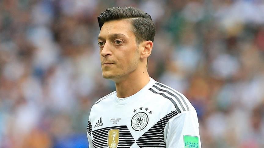 Mesut Ozil in action for Germany during the 2018 FIFA World Cup