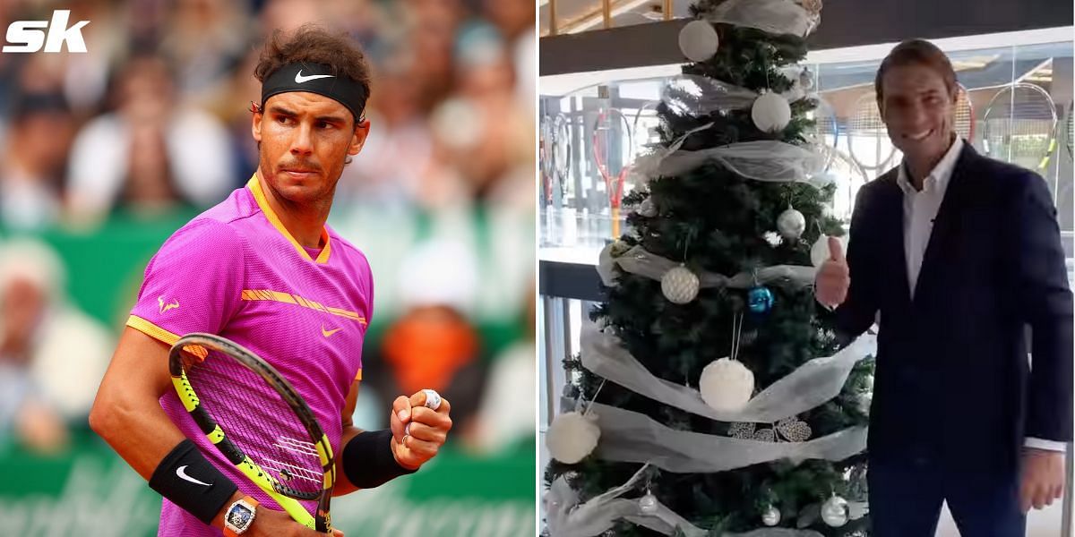 Rafael Nadal celebrating Christmas