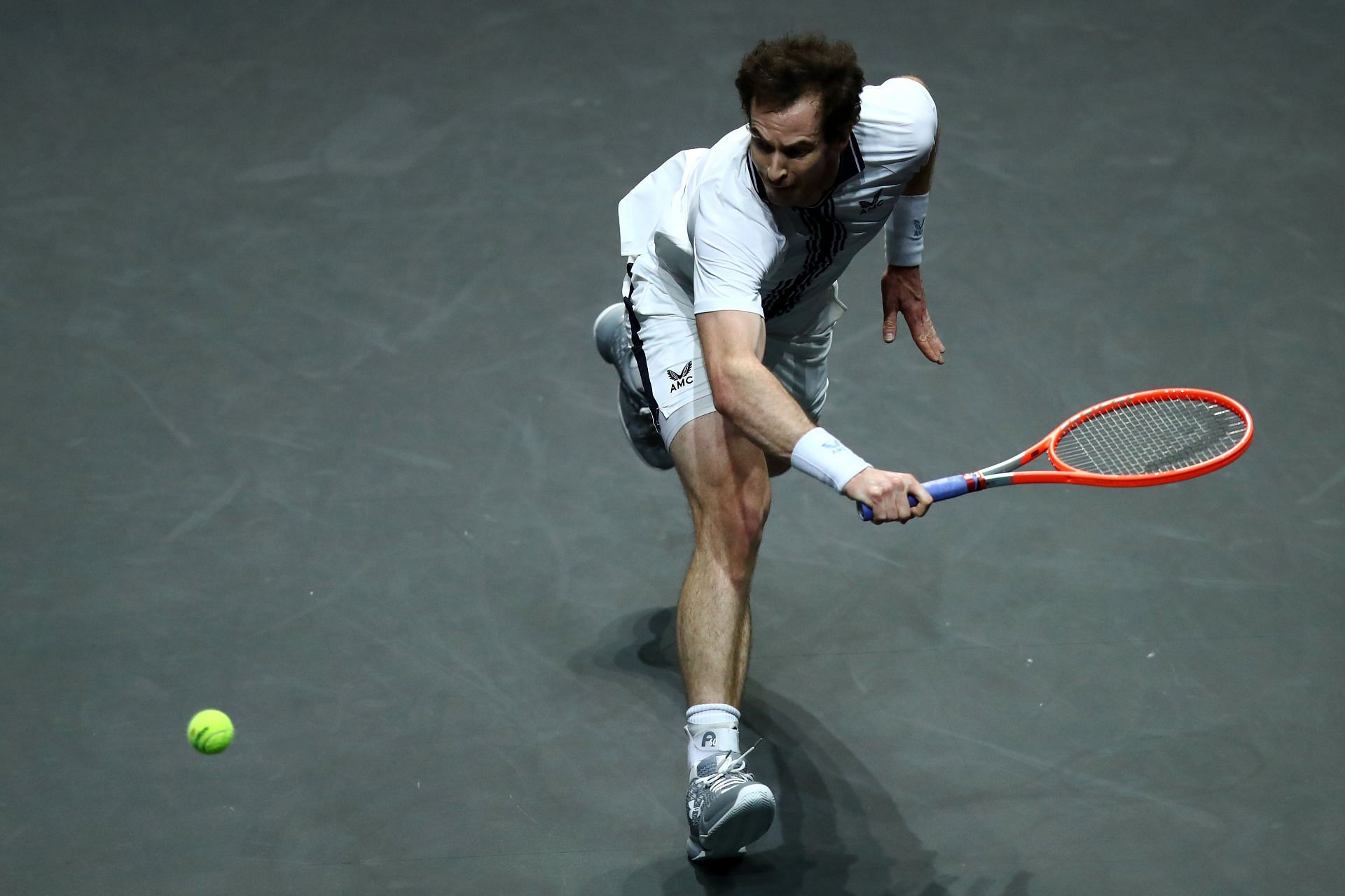 Andy Murray continued his comeback from hip surgery.